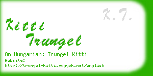 kitti trungel business card